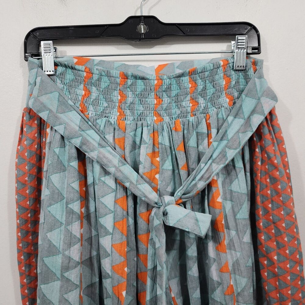 Anthropologie Feather Bone Demetria wide-leg palazzo pants Geo Print Womens S - Picture 6 of 14